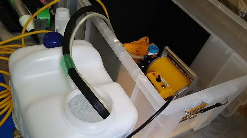 エアコンクリーニングに使用する高圧洗浄機