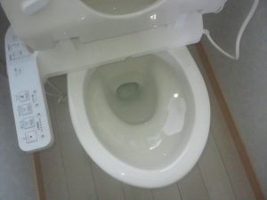 ツヤツヤのトイレの便器