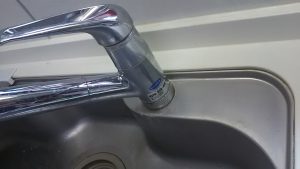 シンク蛇口周りの汚れ