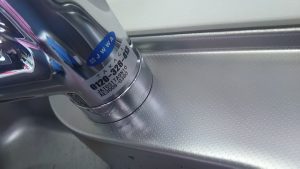 キレイになった蛇口のアップ写真