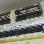 【作業事例】名古屋市瑞穂区で三菱霧ヶ峰お掃除機能付きエアコンの分解クリーニングをしてきました。