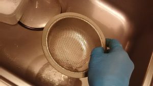 洗浄後のキッチンブリーチ