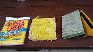 ベランダこすりの道具
