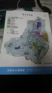 岩倉市の給水区域図