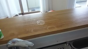 洗剤容器を置いた後
