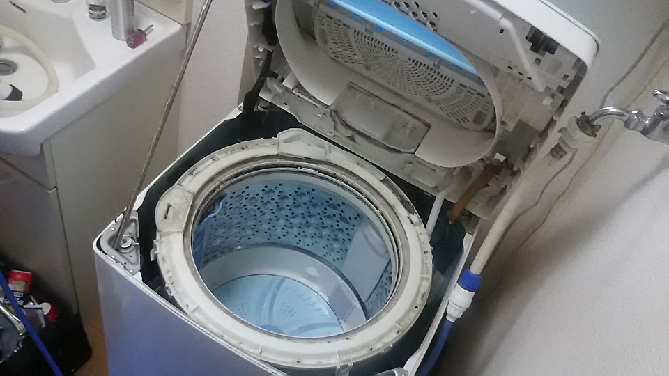 洗濯機　洗濯槽　ドラム　分解クリーニング洗浄