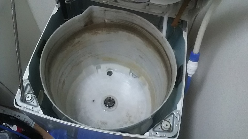 洗濯機　洗濯槽　ドラム　分解クリーニング洗浄