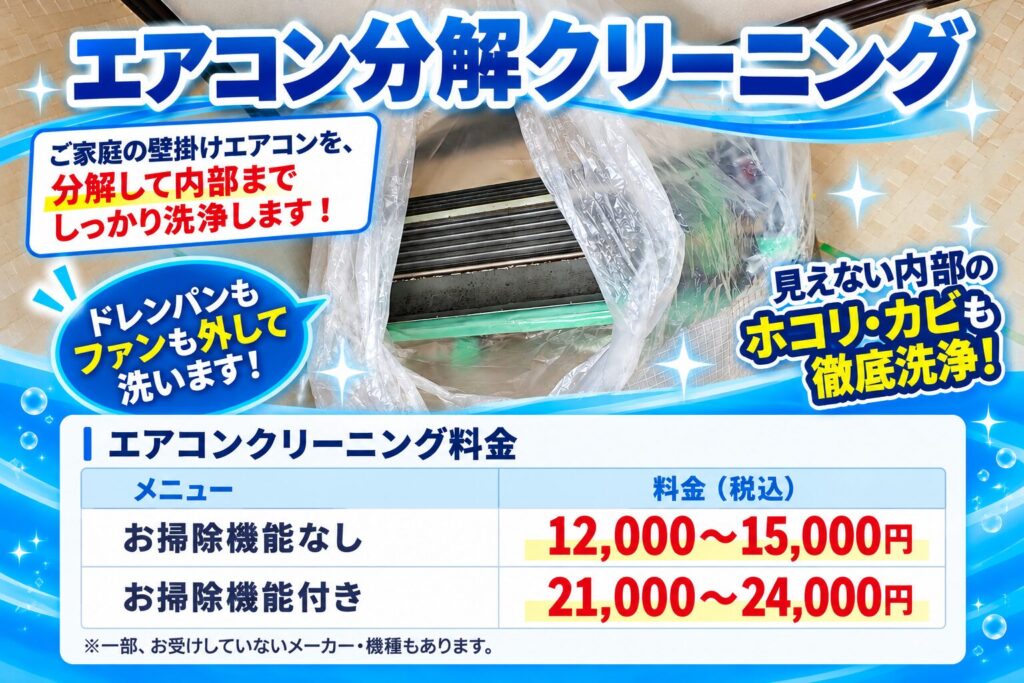 エアコン分解クリーニング